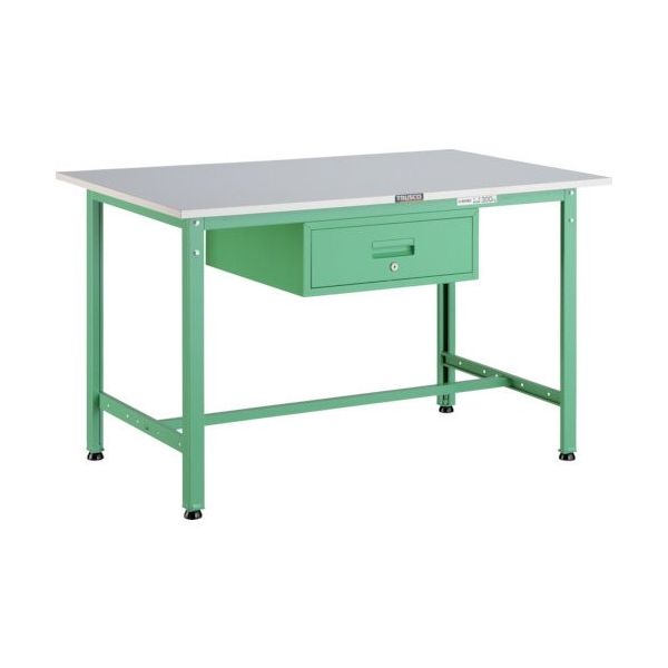 トラスコ中山 TRUSCO RAE型作業台 1200X750XH740 1段引出付 YG色 RAE-1200F1 YG 1台（直送品）
