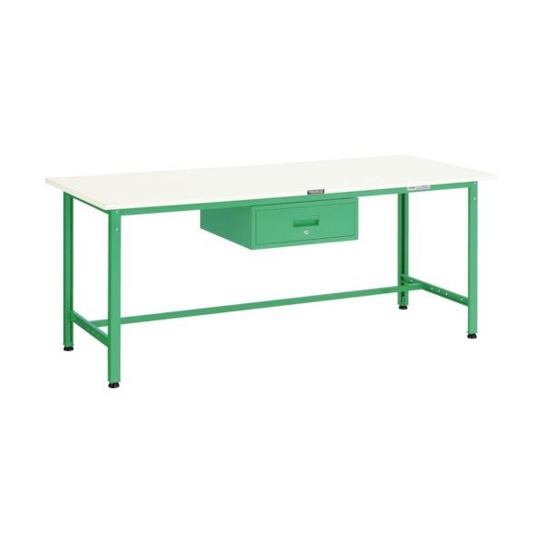 トラスコ中山 TRUSCO AE型作業台 1500X750XH740 1段引出付 YG色 AE-1500F1 YG 1台 466-6976（直送品）
