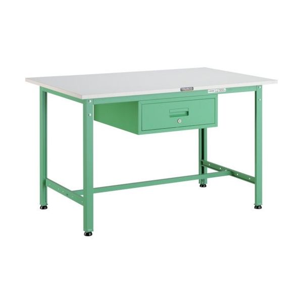 トラスコ中山 TRUSCO AE型作業台 1200X750XH740 1段引出付 YG色 AE-1200F1 YG 1台 466-6844（直送品）
