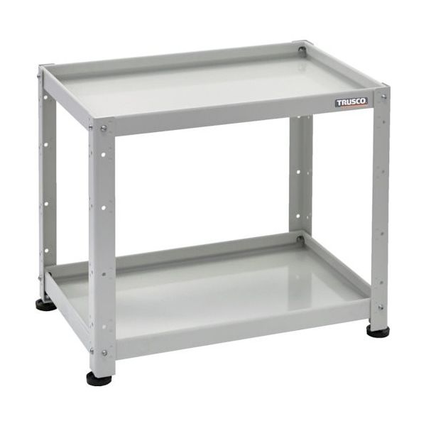 トラスコ中山 TRUSCO 小型物品棚 バーディワゴン固定型 750X500 2段 ホワイト BDW-R672-W 1台 272-1005（直送品）