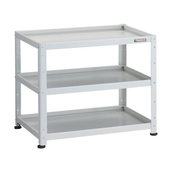 トラスコ中山 TRUSCO 小型物品棚 バーディワゴン固定型 750X500 3段 ホワイト BDW-R773-W 1台 272-1004（直送品）
