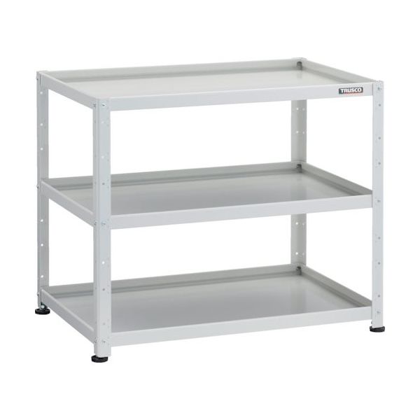トラスコ中山 TRUSCO 小型物品棚 バーディワゴン固定型 900X600 3段 ホワイト BDW-R993-W 1台 272-1002（直送品）