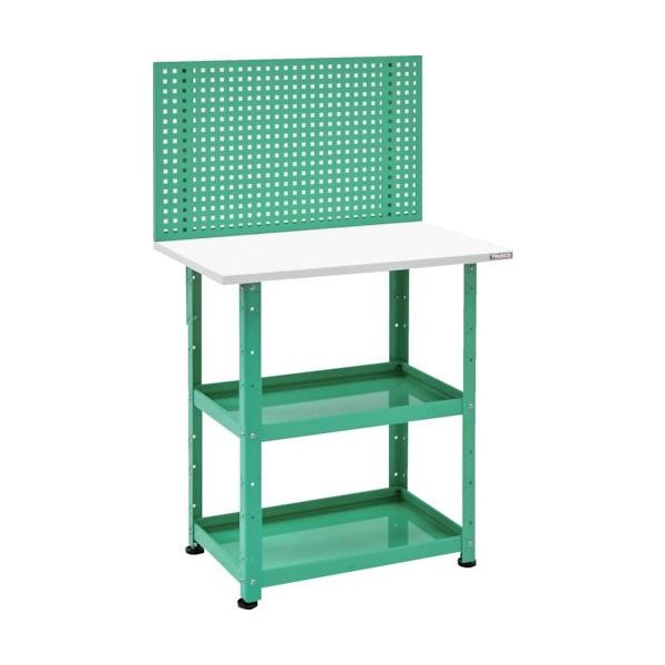 TRUSCO 小型作業台 ツールワゴン バーディワゴン固定型 上部パンチングパネル 600×400×1330 BDW-RP963-YG 1台（直送品）