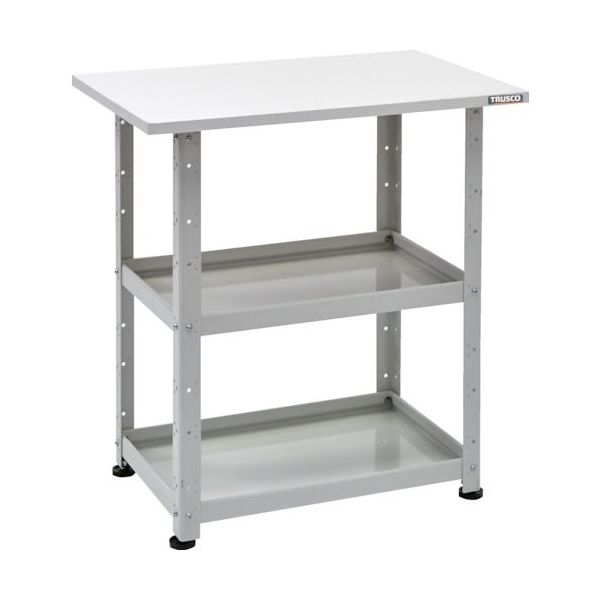 トラスコ中山 TRUSCO 小型ボルト式棚 バーディワゴンラック型 600X400 天板付 ホワイト BDW-R962T-W 1台（直送品）
