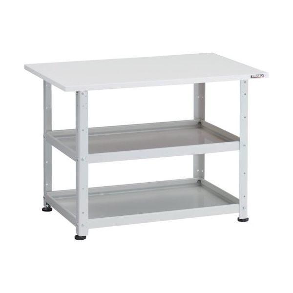 トラスコ中山 TRUSCO 小型ボルト式棚 バーディワゴンラック型 750X500 天板付 ホワイト BDW-R772T-W 1台（直送品）