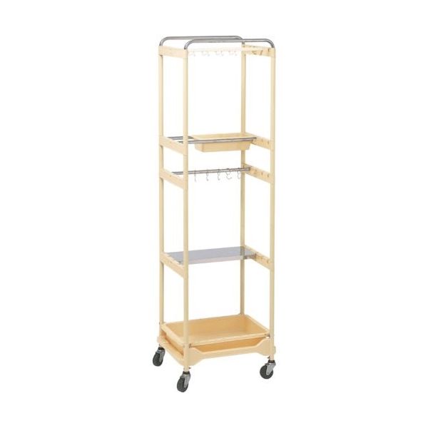 オカムラ OKAMURA クリーンカート 650W4段タイプ 1X556P-GF36 1台 357-0590（直送品）