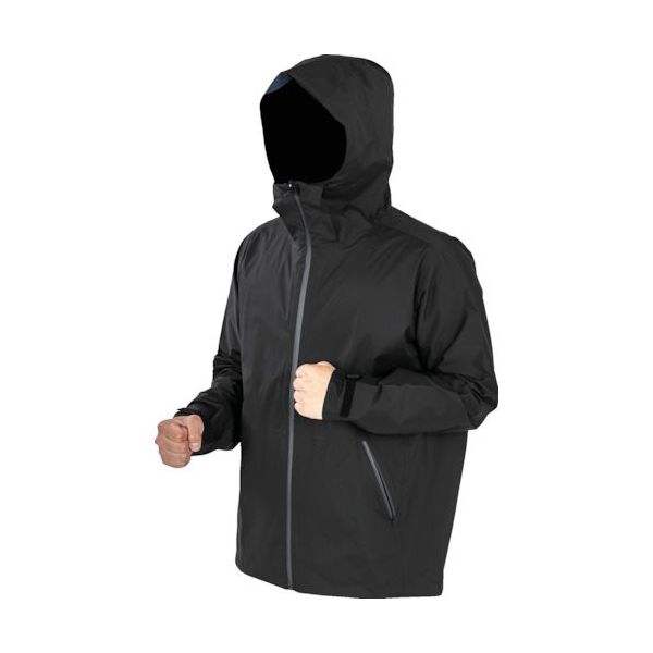 トラスコ中山 TRUSCO 高耐候・軽量ストレッチレインウェア ブラック M TRESWM-BK 1着 388-6856（直送品）