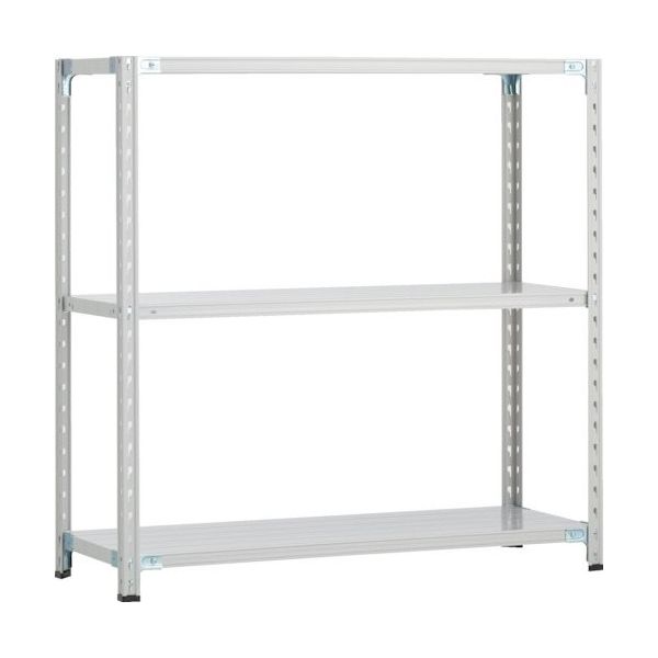 トラスコ中山 TRUSCO CB型セミボルトレス軽中量棚 900X450XH1200 3段 WG色 CB-4343-WG 1セット(1台)（直送品）