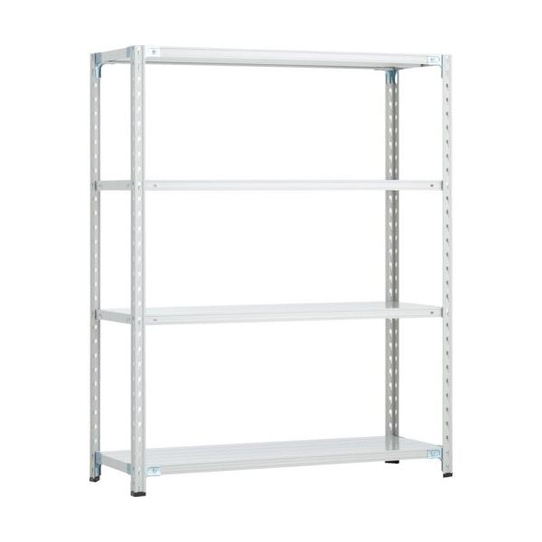 トラスコ中山 TRUSCO CB型セミボルトレス軽中量棚 1200X450XH1500 4段 WG色 CB-5444-WG 1セット(1台)（直送品）