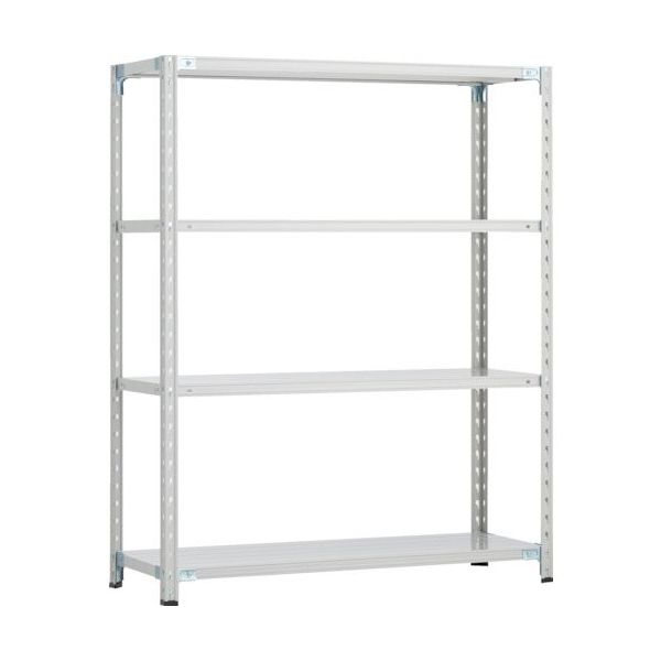 トラスコ中山 TRUSCO CB型セミボルトレス軽中量棚 1800X600XH1500 4段 WG色 CB-5664-WG 1セット(1台)（直送品）