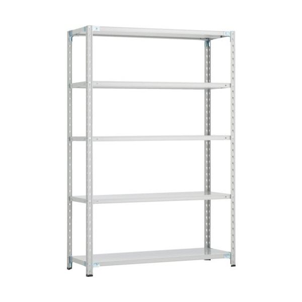 トラスコ中山 TRUSCO CB型セミボルトレス軽中量棚 1200X450XH1800 5段 WG色 CB-6445-WG 1セット(1台)（直送品）
