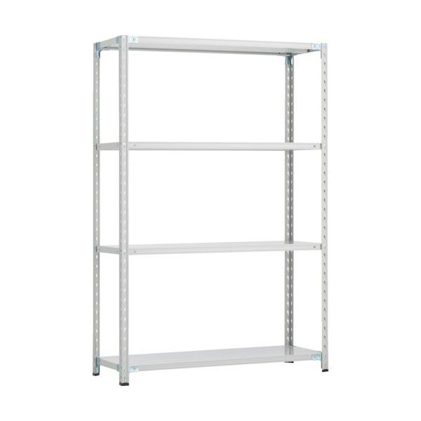 トラスコ中山 TRUSCO CB型セミボルトレス軽中量棚 1200X600XH1800 4段 WG色 CB-6464-WG 1セット(1台)（直送品）