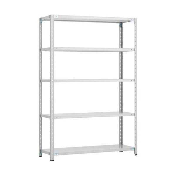 トラスコ中山 TRUSCO CB型セミボルトレス軽中量棚 1200X600XH1800 5段 WG色 CB-6465-WG 1セット(1台)（直送品）