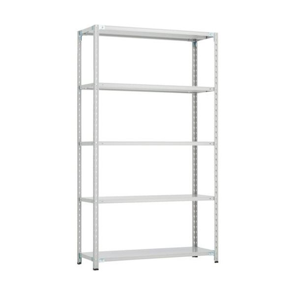 トラスコ中山 TRUSCO CB型セミボルトレス軽中量棚 1500X450XH21005段 WG色 CB-7545-WG 1セット(1台)（直送品）