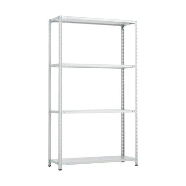 トラスコ中山 TRUSCO CB型セミボルトレス軽中量棚 1800X300XH21004段 WG色 CB-7634-WG 1セット(1台)（直送品）