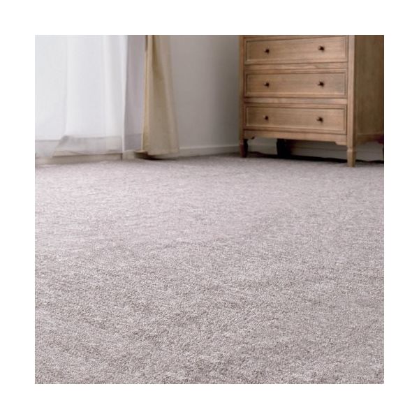 萩原 国産 防炎加工 敷き詰め 折畳カーペット モーエン 【江戸間8帖】 グレー 3520×3×3520 600092780 1枚（直送品）