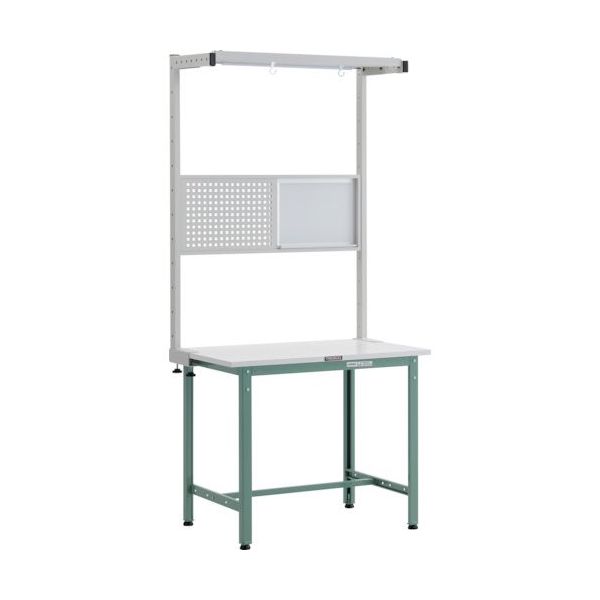 トラスコ中山 TRUSCO AE型作業台 W900XD750 ツールハンガーフルセット付 GN色 AE-0975THFS 1台（直送品）