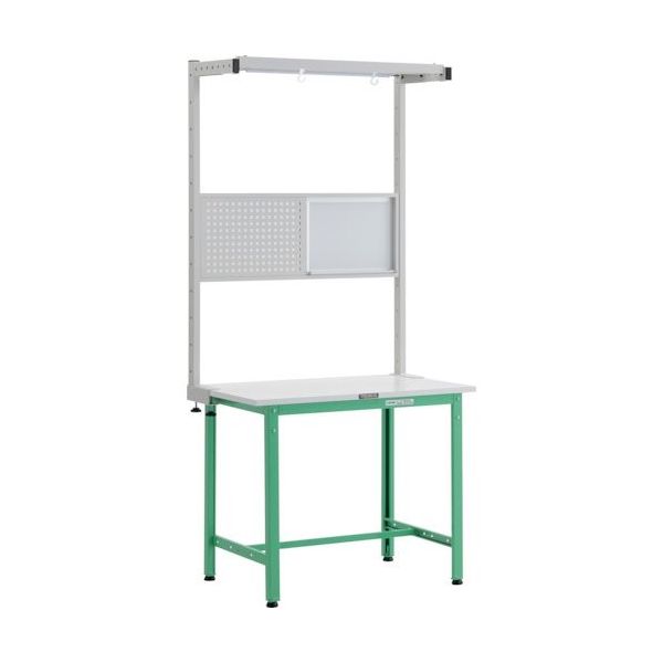 トラスコ中山 TRUSCO AE型作業台 W900XD750 ツールハンガーフルセット付 YG色 AE-0975THFS YG 1台（直送品）