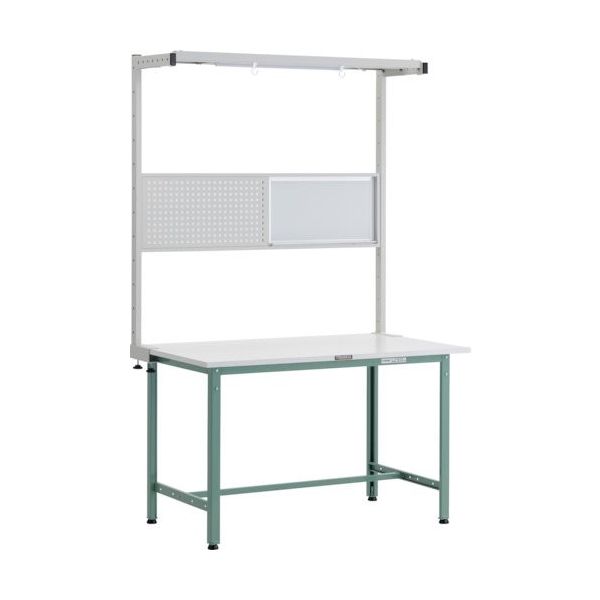 トラスコ中山 TRUSCO AE型作業台 W1200XD900 ツールハンガーフルセット付 GN色 AE-1209THFS 1台（直送品）