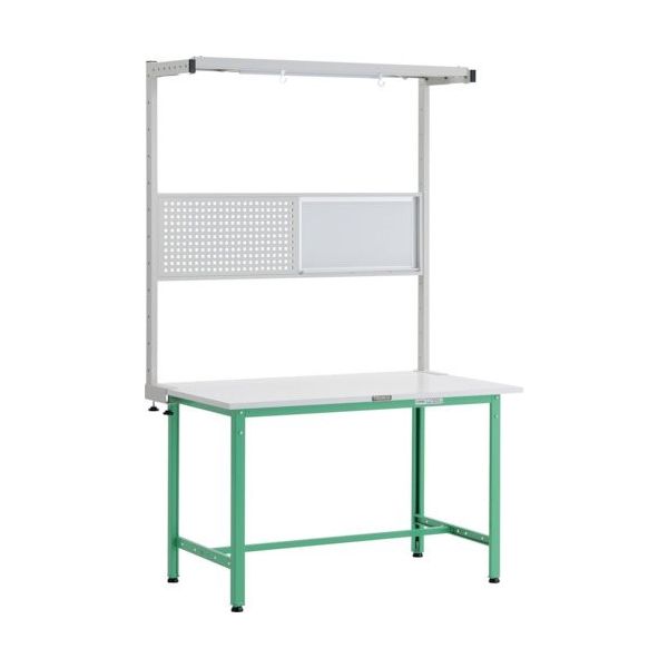 トラスコ中山 TRUSCO AE型作業台 W1200XD900 ツールハンガーフルセット付 YG色 AE-1209THFS YG 1台（直送品）