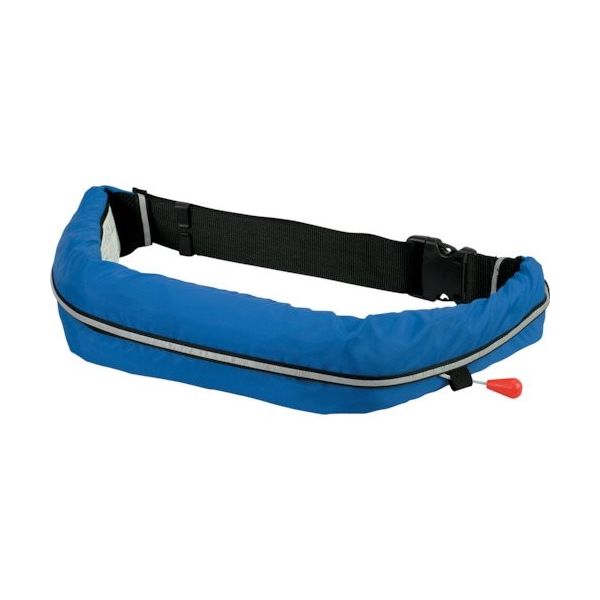 オーシャンライフ 自動膨張式ウエストタイプ 作業用ライフジャケット ブルー TYPE A WR-1-BL 1着 377-6535（直送品）