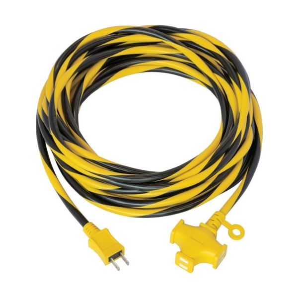 トラスコ中山 TRUSCO トラ柄 3個口延長コード 10M EC103-YB 1本 422-0746（直送品）