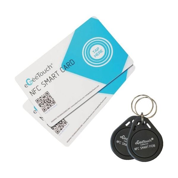 ジェーエスビ eGeeTouchNFC スマートカード & NFC スマートキーホルダー 2枚セット 5-NFC-2002CF 1個（直送品）