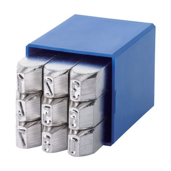 Heidenpeter グラブレム 数字刻印セット エクストラ 0~9 3mm 11003000 1セット(9本) 379-5321（直送品）