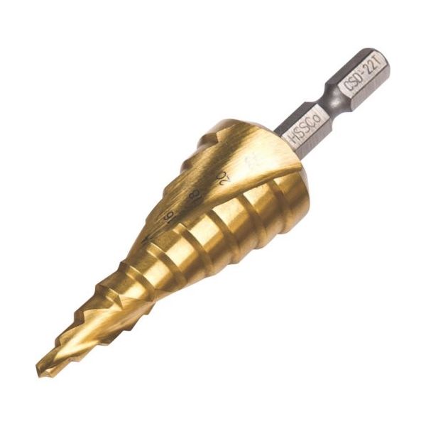 スエカゲツール ウイニングボア コバルトステップドリル 4~22mmチタンコーティング CSD-22T 1本 821-9174（直送品）