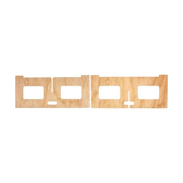 トラスコ中山 TRUSCO ペケ台 イージーレッグ高さ350mm×幅900mm EASYLEG-350 1組(2枚) 407-5295（直送品）