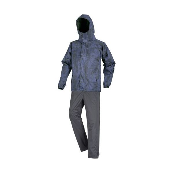 トラスコ中山 TRUSCO フードが回る防水防寒ストレッチスーツ(上下セット)LL MAF-LL 1着 369-0143（直送品）