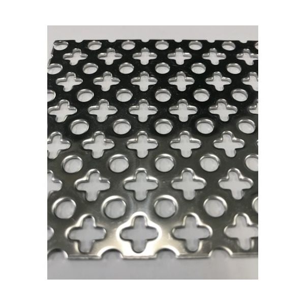 トラスコ中山 TRUSCO 鉄パンチングメタル1.0t 〇+ 450X450 SPCC1-450X450 1枚 367-2560（直送品）