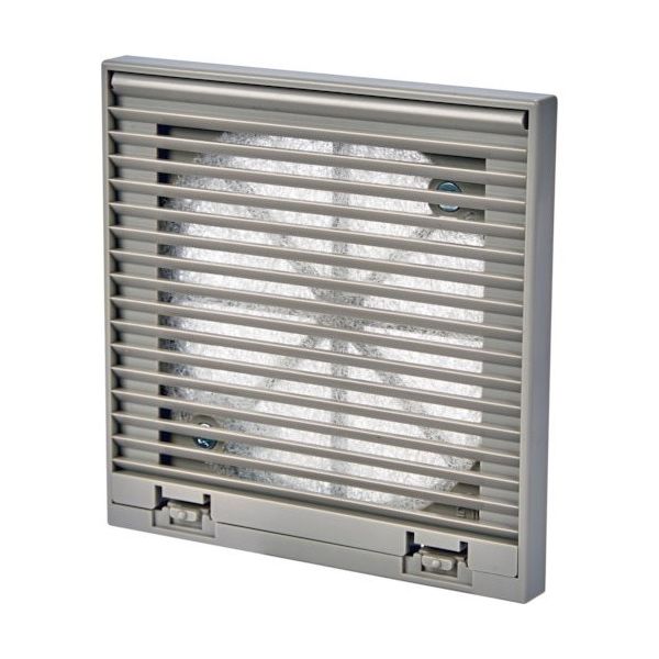 トラスコ中山 TRUSCO プラスチックギャラリー 屋内用 丸穴取付型 TGPR-90W 1台 379-6143（直送品）