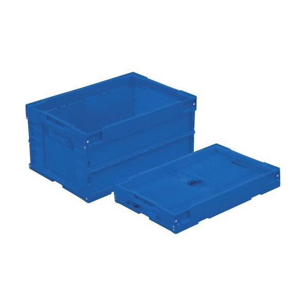 トラスコ中山 TRUSCO オリコン α折りたたみコンテナ 40L ダークブルー TR-S40DB DB 1個 367-7773（直送品）