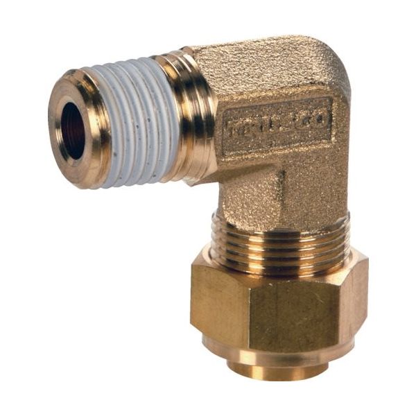 トラスコ中山 TRUSCO クイックシール継手エルボ 適用チューブ外径3/8 TS-138-02L 1個 369-3593（直送品）