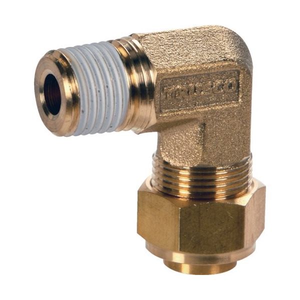 トラスコ中山 TRUSCO クイックシール継手 エルボ φ8X5 呼びR1/4 TS-8X5-02LM 1個 358-9284（直送品）