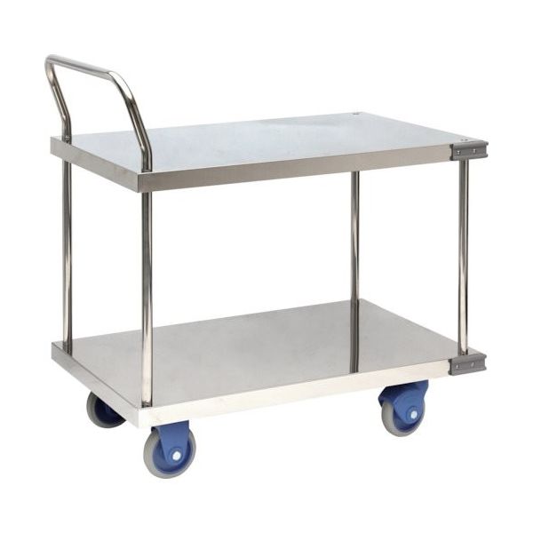 金沢車輌 金沢 大型静音ステンレス2段台車 SUS-304GS 1台 346-3732（直送品）