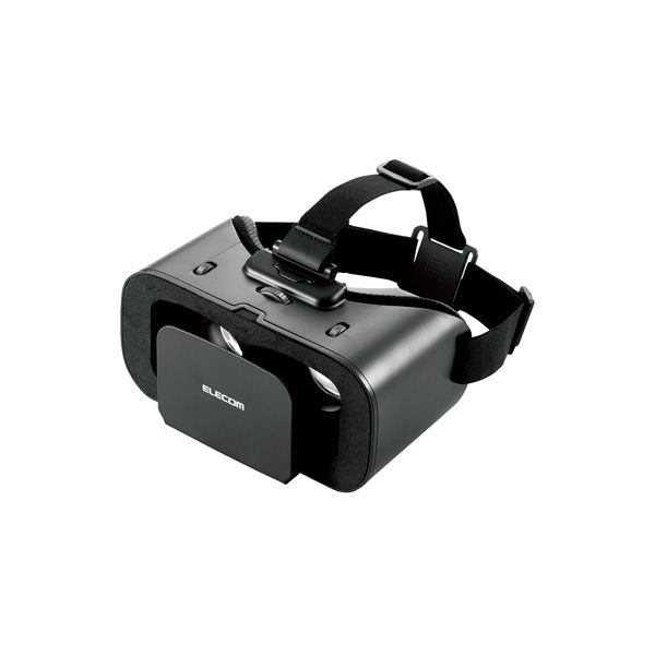VRゴーグル スマホ用 VR ヘッドマウントディスプレイ メガネ装着可 ブラック VRG-X03BK エレコム 1個（直送品）