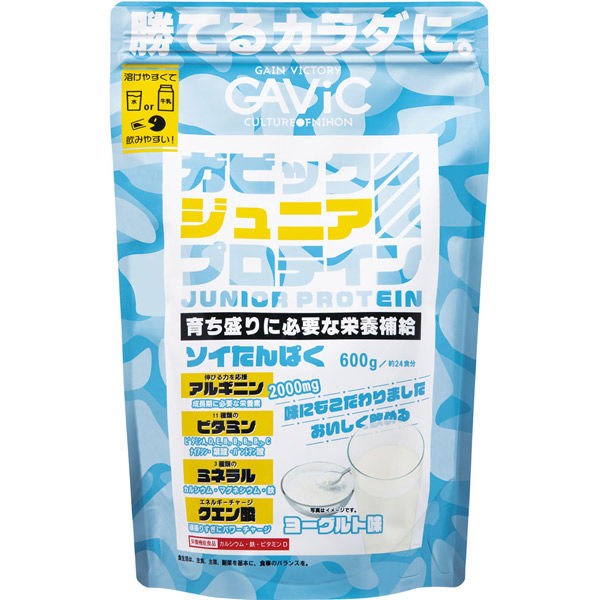 GAVIC(ガビック) キッズ ジュニアプロテイン 600g ヨーグルト味 ＹＯＧ GC4000 1袋（直送品）