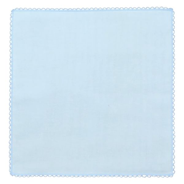 オリムパス製絲 エジングハンカチ ブルー EH-14 OLY-EH14 3枚（直送品）