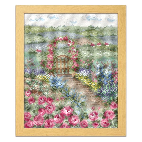 オリムパス製絲 ししゅうキット バラの花咲くピーターの庭 7424 OLY-K7424 3個（直送品）