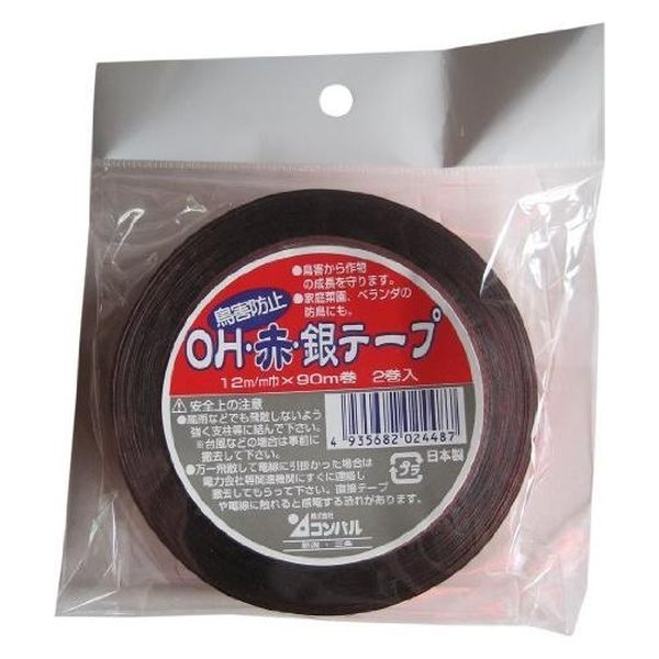 アサノヤ産業 OH・赤銀テープ　(2巻入) 4935682024487 3セット（6巻）（直送品）
