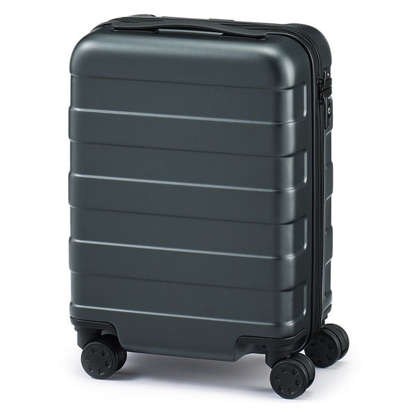 国産特価無印良品　バーを自由に調節できる　スーツケース（２０Ｌ）ダークグレー バッグ