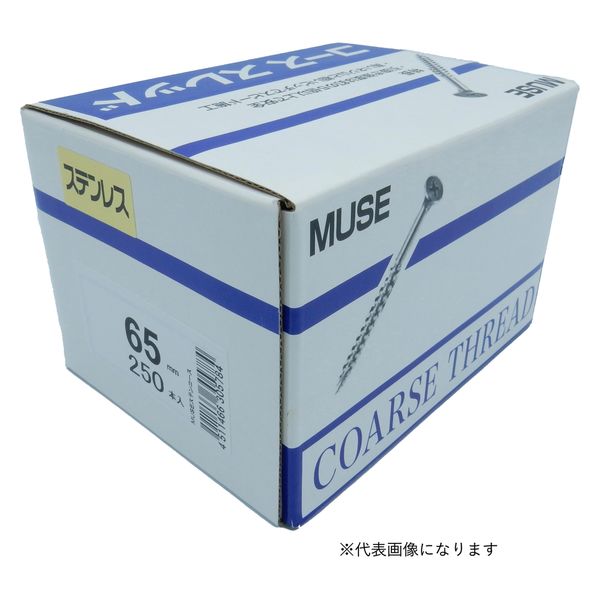 カワシマ盛工 MUSEステンコーススレッド ラッパ 4.0×45mm 420本入 4335851 1箱（直送品）