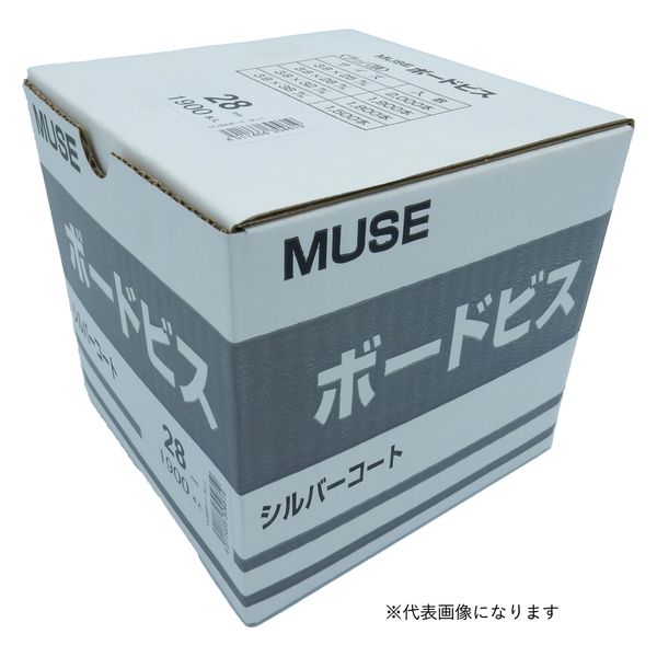 カワシマ盛工 MUSE ボードビス ラッパ 3.8×32mm 1800本入 4335868 1箱