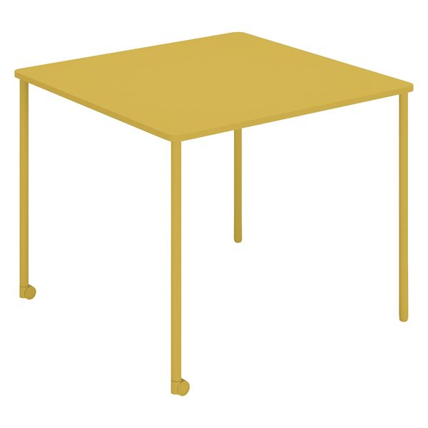 【組立設置込】コクヨ エニー テーブル 正方形 幅900×奥行900×高さ720mm TAN-MS0909M1-1S1S1 1台（直送品）