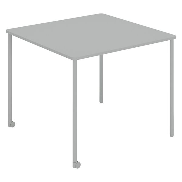 【組立設置込】コクヨ エニー テーブル 正方形 幅900×奥行900×高さ720mm TAN-MS0909M1-2A2A1 1台（直送品）