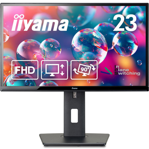 iiyama 23インチワイド液晶モニター 画面回転機能 上下昇降機能 XUB2390HS-B5 1台