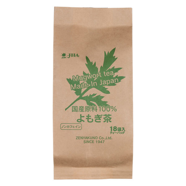 ゼンヤクノー 国産原料100%よもぎ茶(3g×18袋)10個セット 005298（直送品）