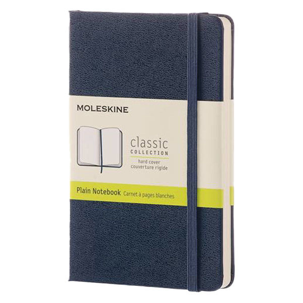 モレスキン クラシック ノートブック ハード プレーン(無地) ポケット サファイアブルー QP012B20 1冊（直送品）